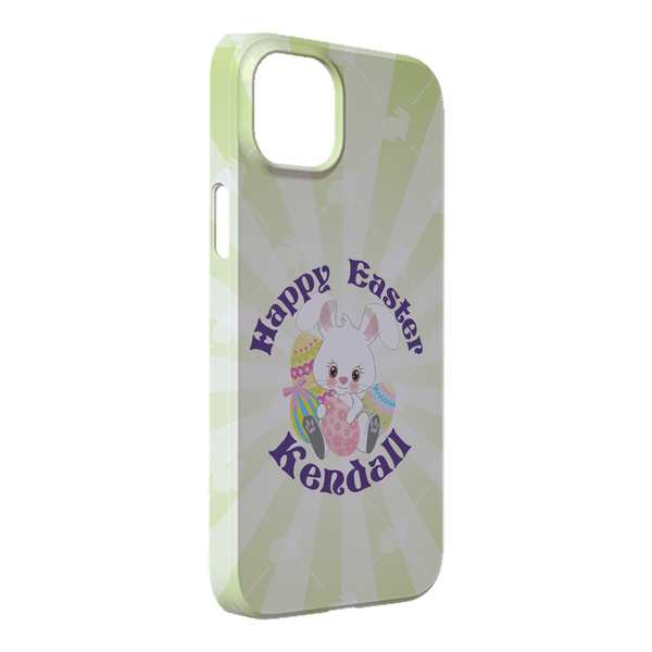 Custom Easter Bunny iPhone Case - Plastic - iPhone 14 Plus (Personalized)