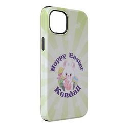 Easter Bunny iPhone Case - Rubber Lined - iPhone 14 Plus (Personalized)
