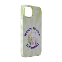 Easter Bunny iPhone Case - Plastic - iPhone 14 Pro (Personalized)