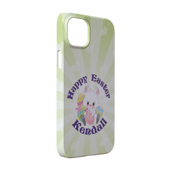 Custom Easter Bunny iPhone Case - Plastic - iPhone 14 Pro (Personalized)