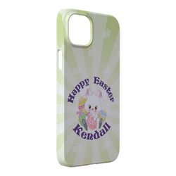 Easter Bunny iPhone Case - Plastic - iPhone 14 Pro Max (Personalized)
