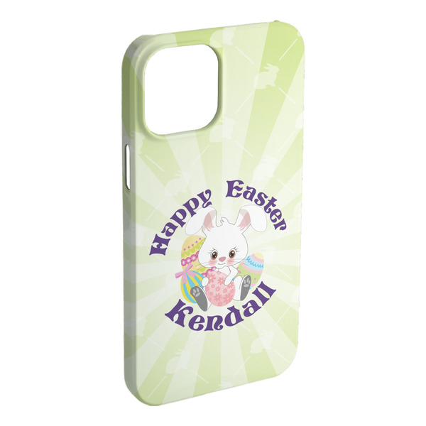 Custom Easter Bunny iPhone Case - Plastic - iPhone 15 Plus (Personalized)