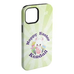 Easter Bunny iPhone Case - Rubber Lined - iPhone 15 Pro Max (Personalized)
