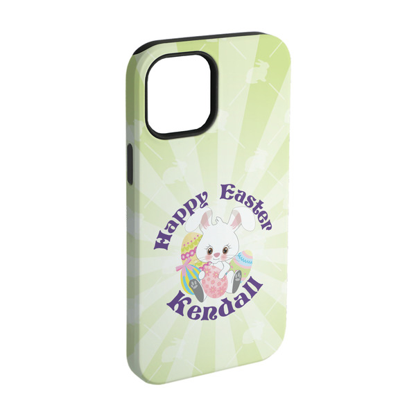 Custom Easter Bunny iPhone Case - Rubber Lined - iPhone 15 Pro (Personalized)