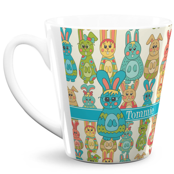 Custom Fun Easter Bunnies 12 Oz Latte Mug (Personalized)