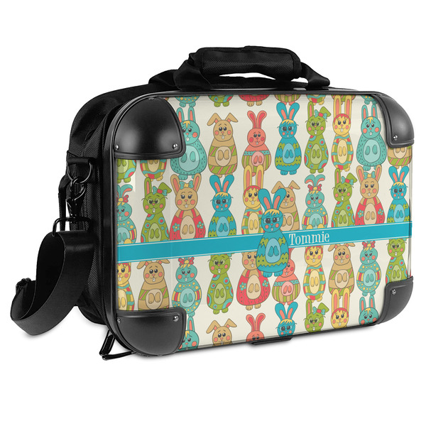 Custom Fun Easter Bunnies Hard Shell Briefcase (Personalized)