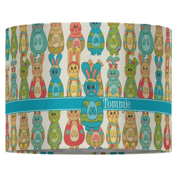 Fun Easter Bunnies 16" Drum Lampshade - FRONT (Fabric)