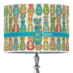 Fun Easter Bunnies 16" Drum Lamp Shade - Poly-film (Personalized)