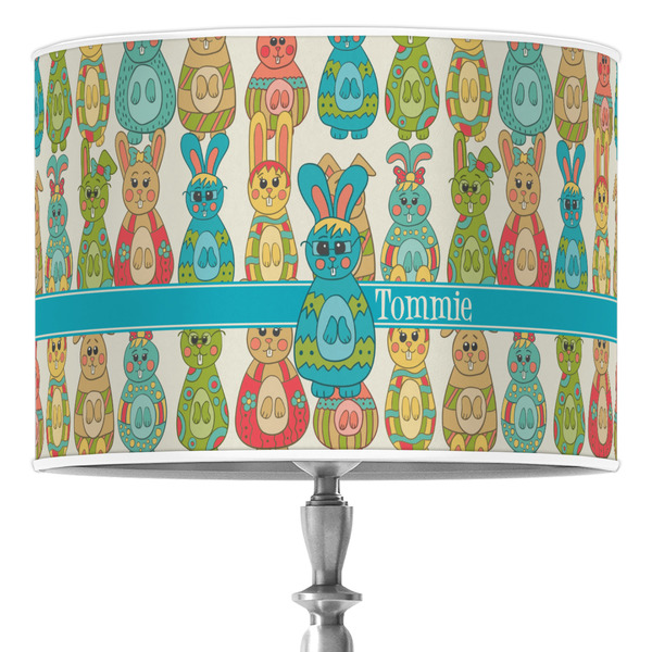 Custom Fun Easter Bunnies Drum Lamp Shade (Personalized)