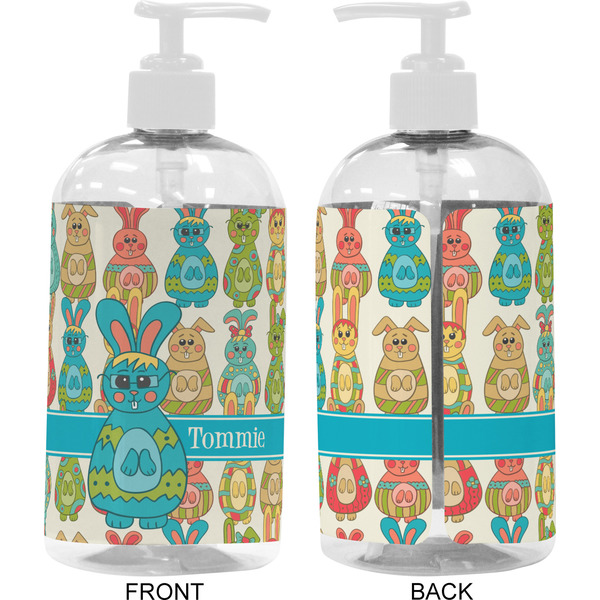 Fun Easter Bunnies 16 oz Plastic Liquid Dispenser- Approval- White