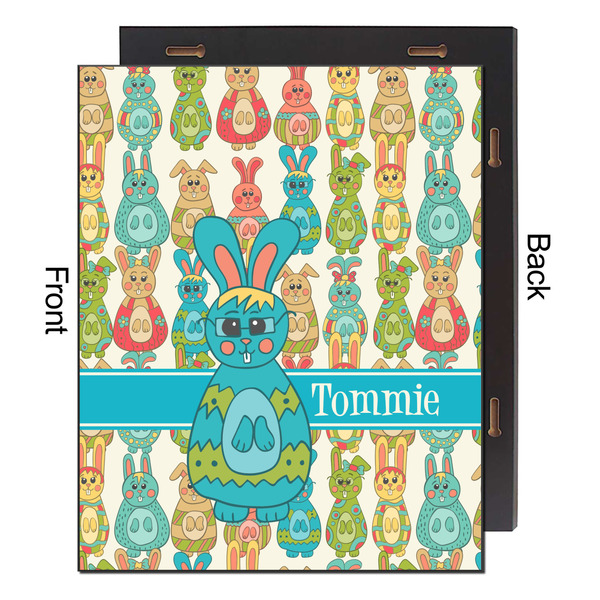 Fun Easter Bunnies 16x20 Wood Print - Front & Back View