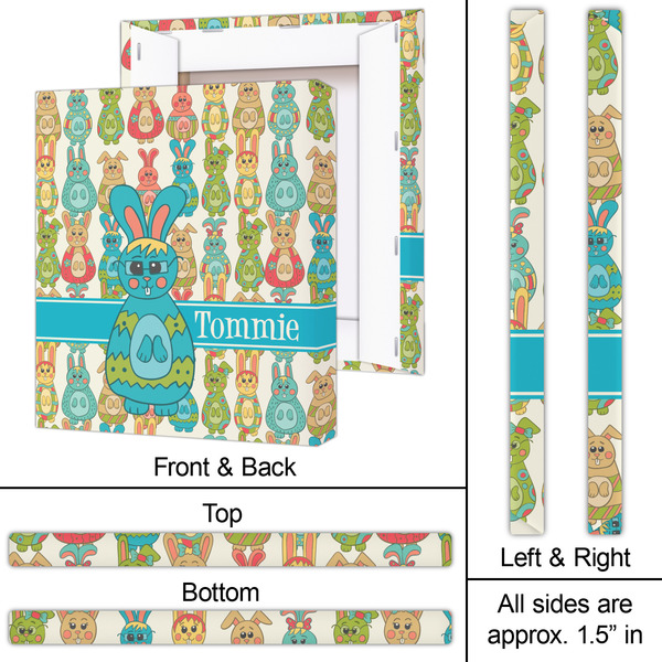 Fun Easter Bunnies 20x24 - Canvas Print - Approval