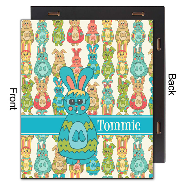 Fun Easter Bunnies 20x24 Wood Print - Front & Back View