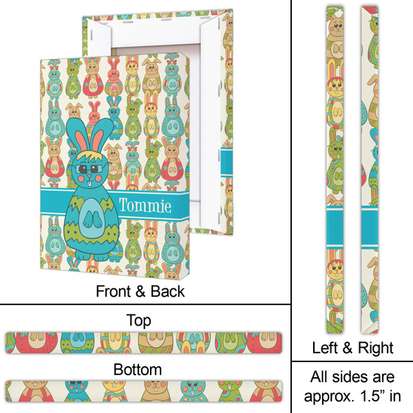 Fun Easter Bunnies 20x30 - Canvas Print - Approval