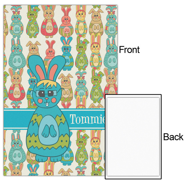 Fun Easter Bunnies 20x30 - Matte Poster - Front & Back