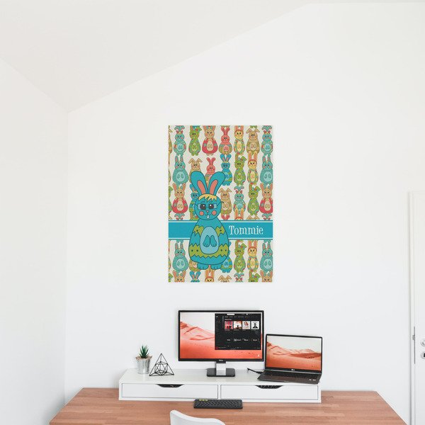 Fun Easter Bunnies 20x30 - Matte Poster - On the Wall