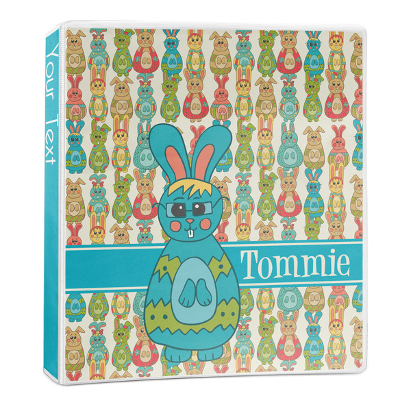 Custom Fun Easter Bunnies 3-Ring Binder - 1 inch (Personalized)