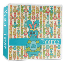 Fun Easter Bunnies 3-Ring Binder - 2 inch (Personalized)