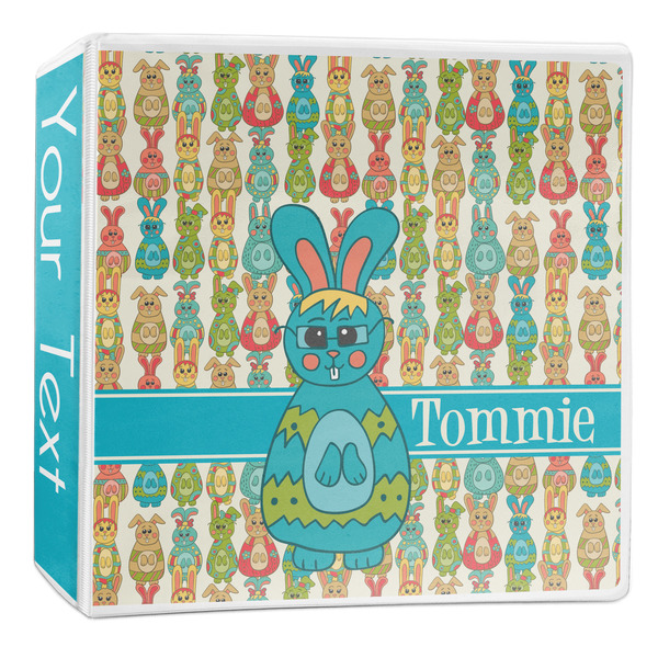 Custom Fun Easter Bunnies 3-Ring Binder - 2 inch (Personalized)