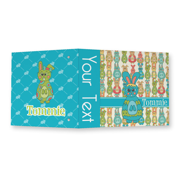 Fun Easter Bunnies 3 Ring Binders - Full Wrap - 2" - OPEN OUTSIDE