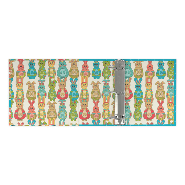 Fun Easter Bunnies 3 Ring Binders - Full Wrap - 3" - OPEN INSIDE