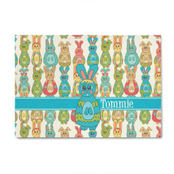 Fun Easter Bunnies 4' x 6' Indoor Area Rug (Personalized)