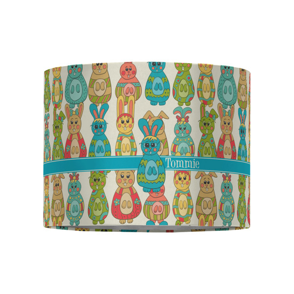 Fun Easter Bunnies 8" Drum Lampshade - FRONT (Fabric)