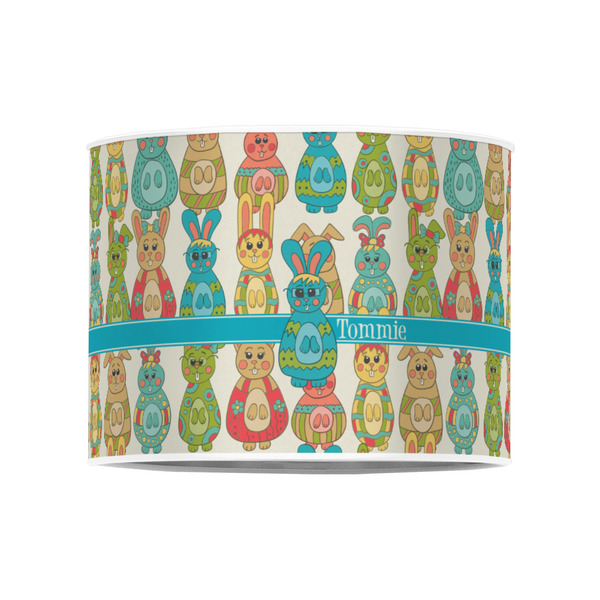 Fun Easter Bunnies 8" Drum Lampshade - FRONT (Poly Film)