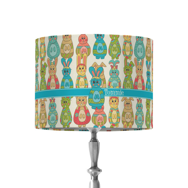 Custom Fun Easter Bunnies 8" Drum Lamp Shade - Fabric (Personalized)