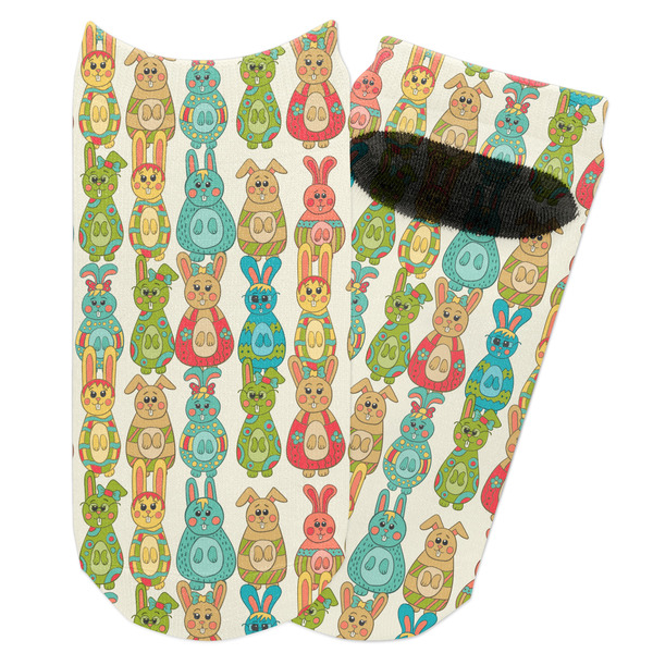 Custom Fun Easter Bunnies Adult Ankle Socks