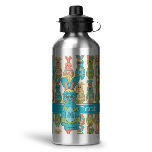 Custom Fun Easter Bunnies Water Bottles - 20 oz - Aluminum (Personalized)