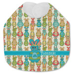 Fun Easter Bunnies Jersey Knit Baby Bib w/ Name or Text