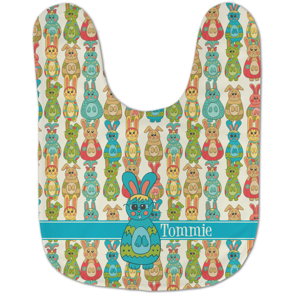 Fun Easter Bunnies Baby Bib - AFT flat