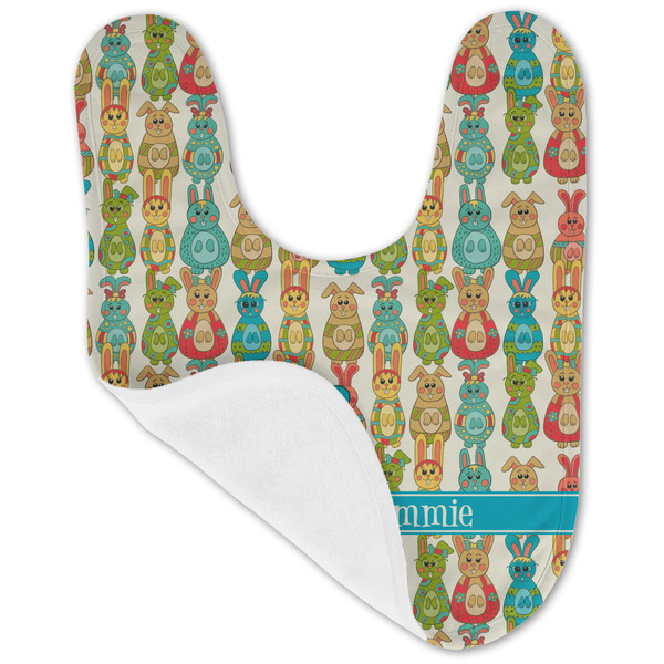 Fun Easter Bunnies Baby Bib - AFT folded
