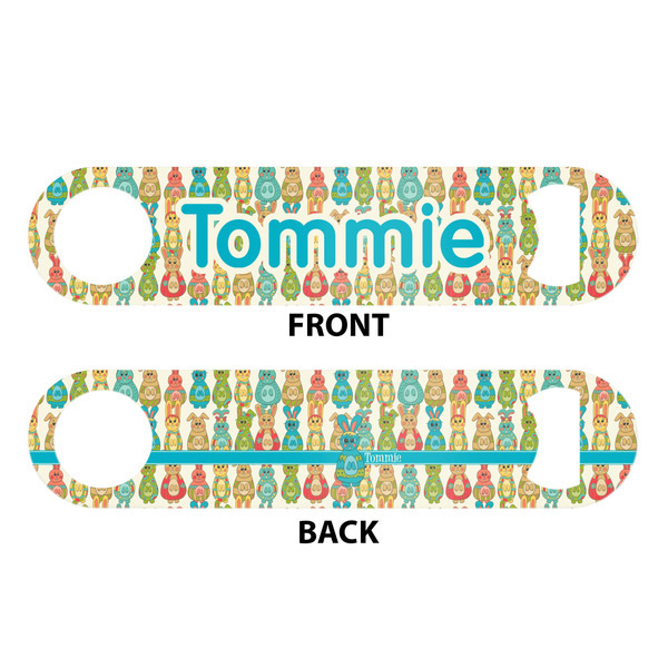 Fun Easter Bunnies Bar Bottle Opener - White - Approval