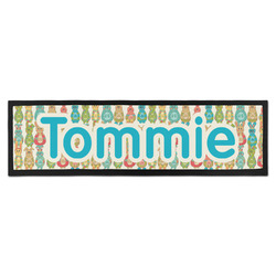 Fun Easter Bunnies Bar Mat - Large (Personalized)