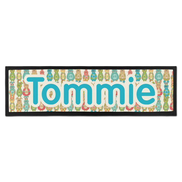 Custom Fun Easter Bunnies Bar Mat - Large (Personalized)