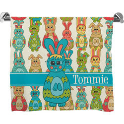 Fun Easter Bunnies Bath Towel (Personalized)