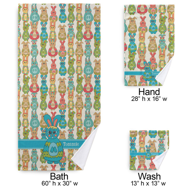 Fun Easter Bunnies Bath Towel Sets - 3-piece - Approval