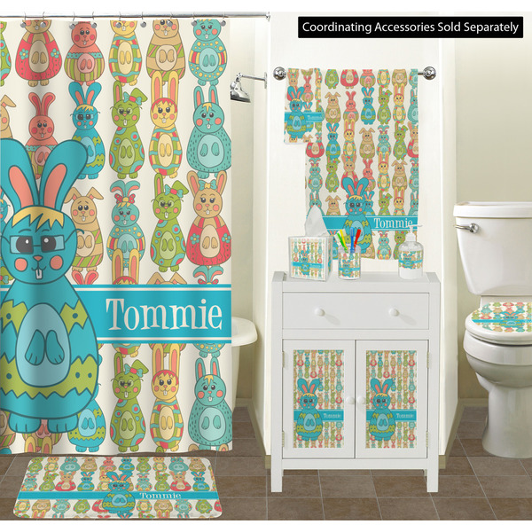 Fun Easter Bunnies Bathroom Scene