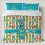 Fun Easter Bunnies Duvet Cover Set - King (Personalized)