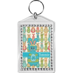 Fun Easter Bunnies Bling Keychain (Personalized)