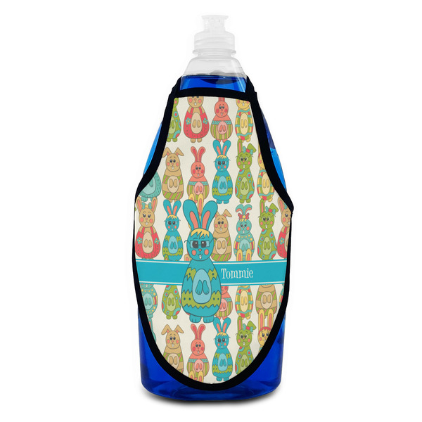 Fun Easter Bunnies Bottle Apron - Soap - FRONT