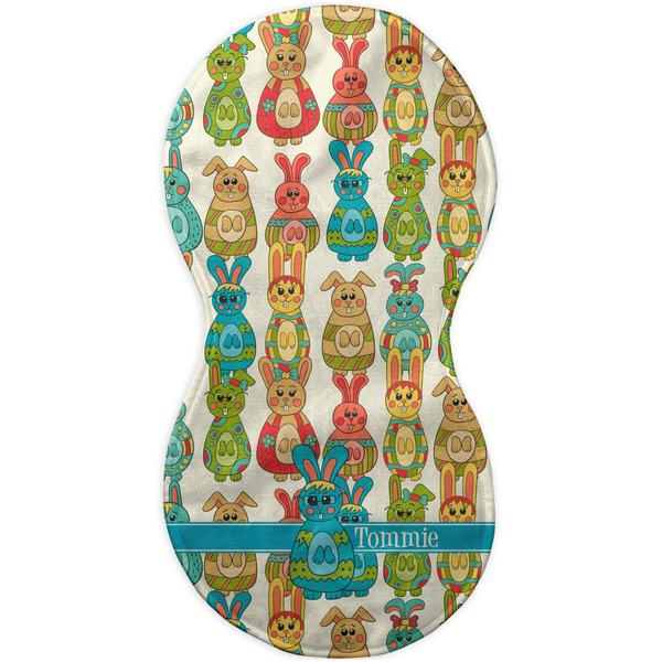 Fun Easter Bunnies Burp Peanut Shaped Flat