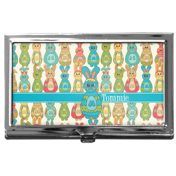Custom Fun Easter Bunnies Business Card Case