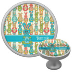 Fun Easter Bunnies Cabinet Knob (Silver) (Personalized)