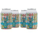 Fun Easter Bunnies Can Cooler (12 oz) - Set of 4 w/ Name or Text