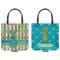 Fun Easter Bunnies Canvas Tote - Front and Back