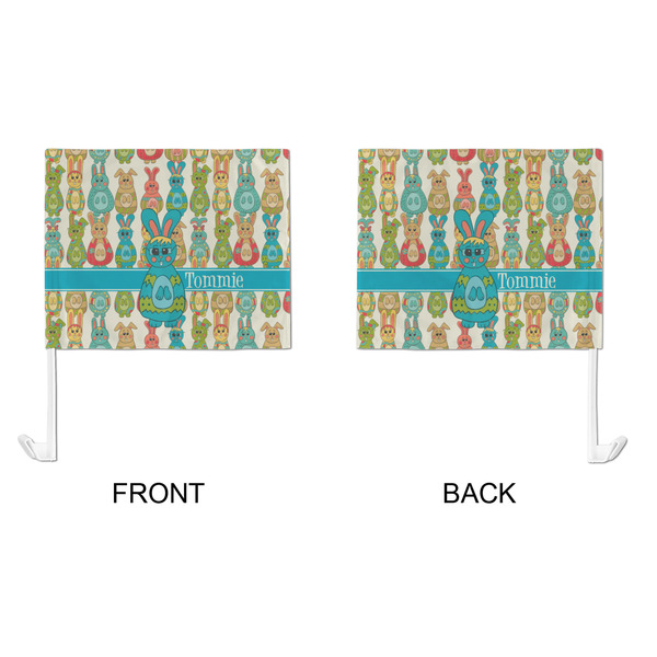 Fun Easter Bunnies Car Flag - Large - APPROVAL