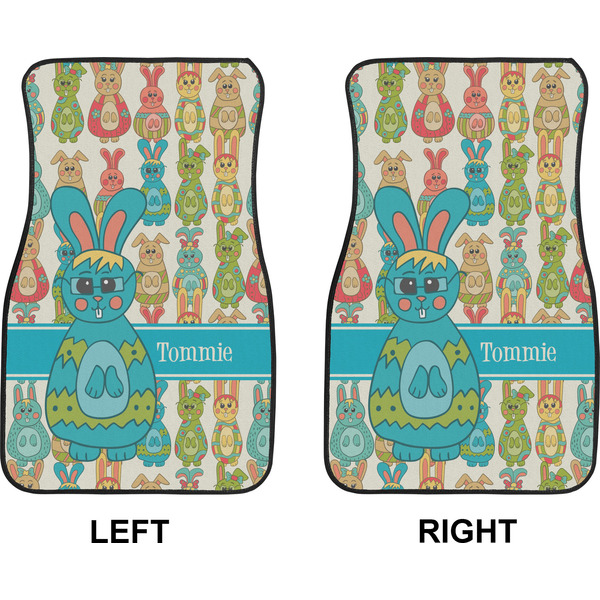 Fun Easter Bunnies Car Mat Front - Approval